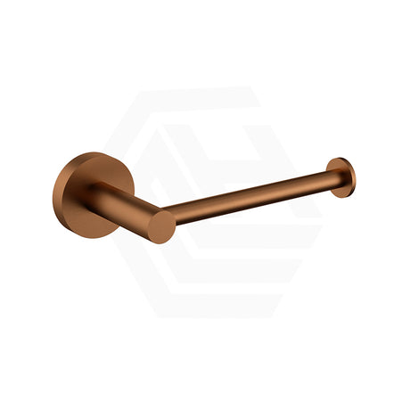 #Brushed Copper Otus Slimline Round Stainless Steel Toilet Roll Holder