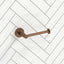#Brushed Copper Otus Slimline Round Stainless Steel Toilet Roll Holder