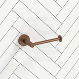 #Brushed Copper Otus Slimline Round Stainless Steel Toilet Roll Holder