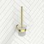 G#4(Gold) Otus Slimline Round Stainless Steel Toilet Brush Set