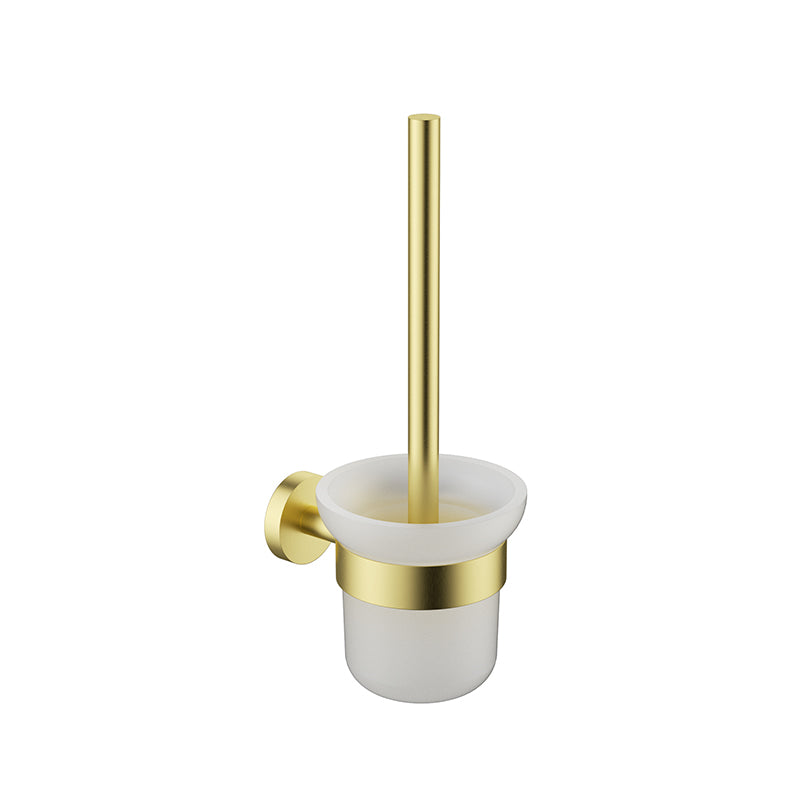 G#4(Gold) Otus Slimline Round Stainless Steel Toilet Brush Set