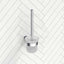 #Chrome Otus Slimline Round Stainless Steel Toilet Brush Set