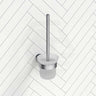 #Stainless Steel Otus Slimline Round Stainless Steel Toilet Brush Set