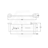 Otus Slimline Metal Shelf Wall Mounted