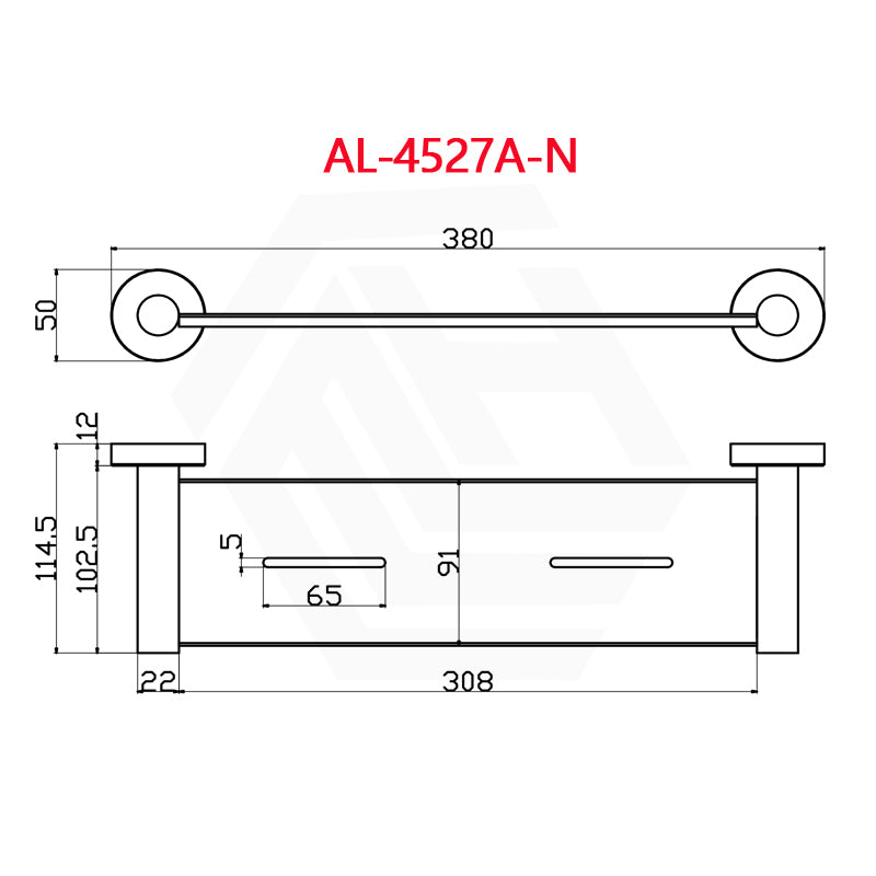 Otus Slimline Metal Shelf Wall Mounted Variant Colour Available