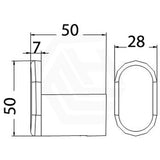 Dove Brass Chrome Single Robe Hook Wall Mounted