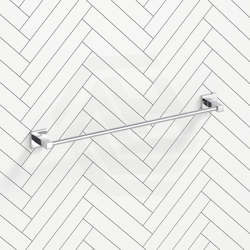 SARA 645mm Chrome Single Towel Rail Brass Wall Mounted