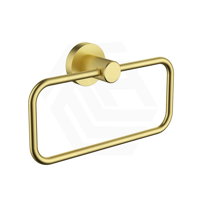 IKON Linie Rectangular Brass Towel Ring Variant Colour Available
