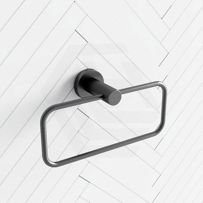 IKON Linie Rectangular Brass Towel Ring Variant Colour Available