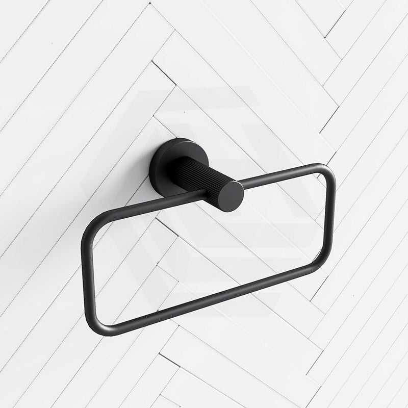 IKON Linie Rectangular Brass Towel Ring Variant Colour Available