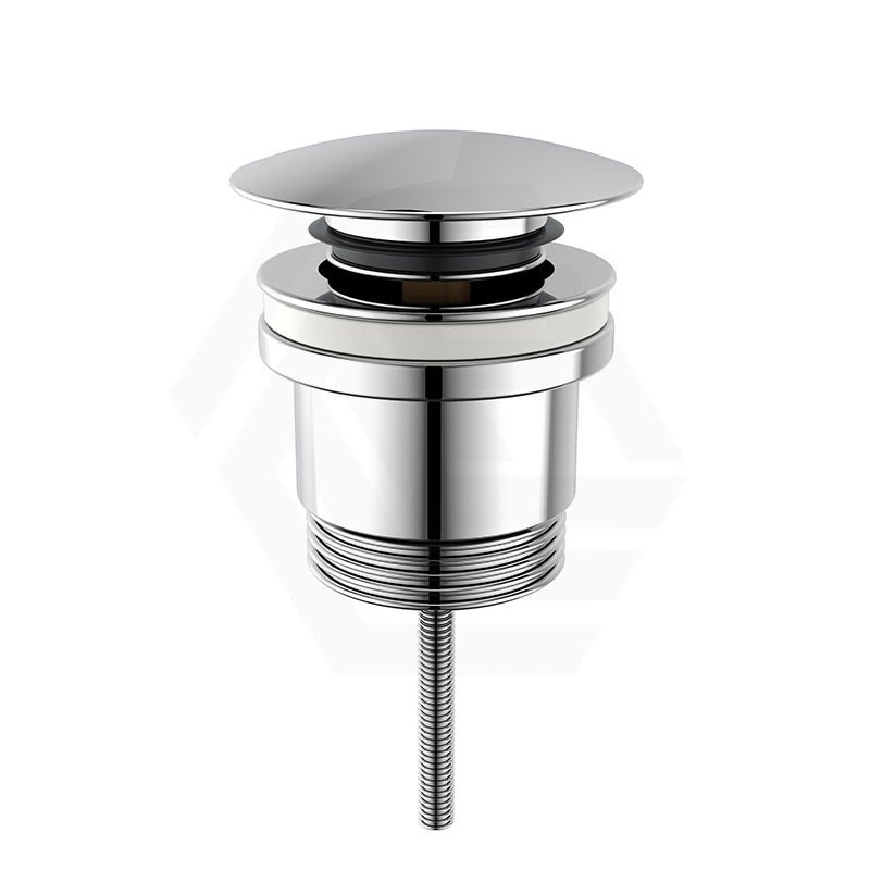 P&P Chrome Universal Brass Basin Pop Up Waste 32/40mm with or without Overflow