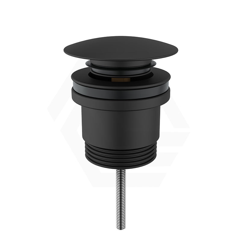 P&P Matt Black Universal Brass Basin Pop Up Waste 32/40mm with or without Overflow