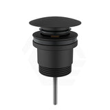 P&P Matt Black Universal Brass Basin Pop Up Waste 32/40mm with or without Overflow