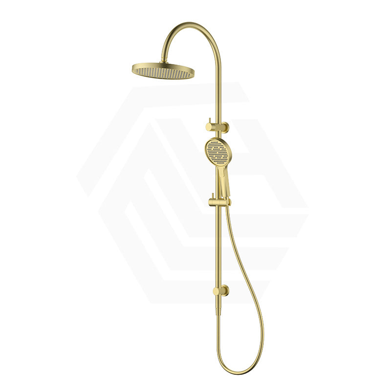 IKON Linie 250mm Round Shower Set Top Water Inlet with 3 Functions Handheld In Various Colour