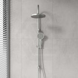 IKON Linie 250mm Round Shower Set Top Water Inlet with 3 Functions Handheld In Various Colour