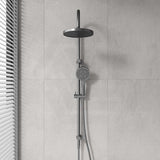 IKON Linie 250mm Round Shower Set Top Water Inlet with 3 Functions Handheld In Various Colour