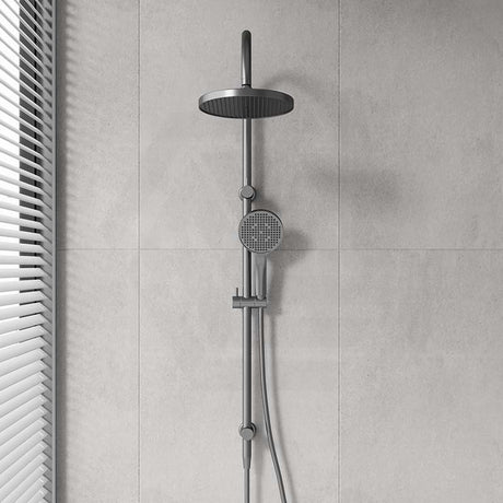 IKON Linie 250mm Round Shower Set Top Water Inlet with 3 Functions Handheld In Various Colour
