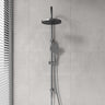 IKON Linie 250mm Round Shower Set Top Water Inlet with 3 Functions Handheld In Various Colour