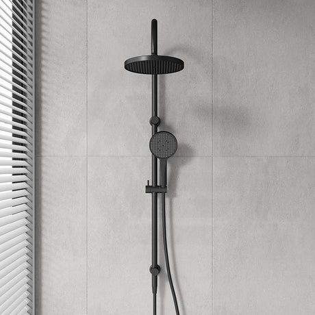 IKON Linie 250mm Round Shower Set Top Water Inlet with 3 Functions Handheld In Various Colour