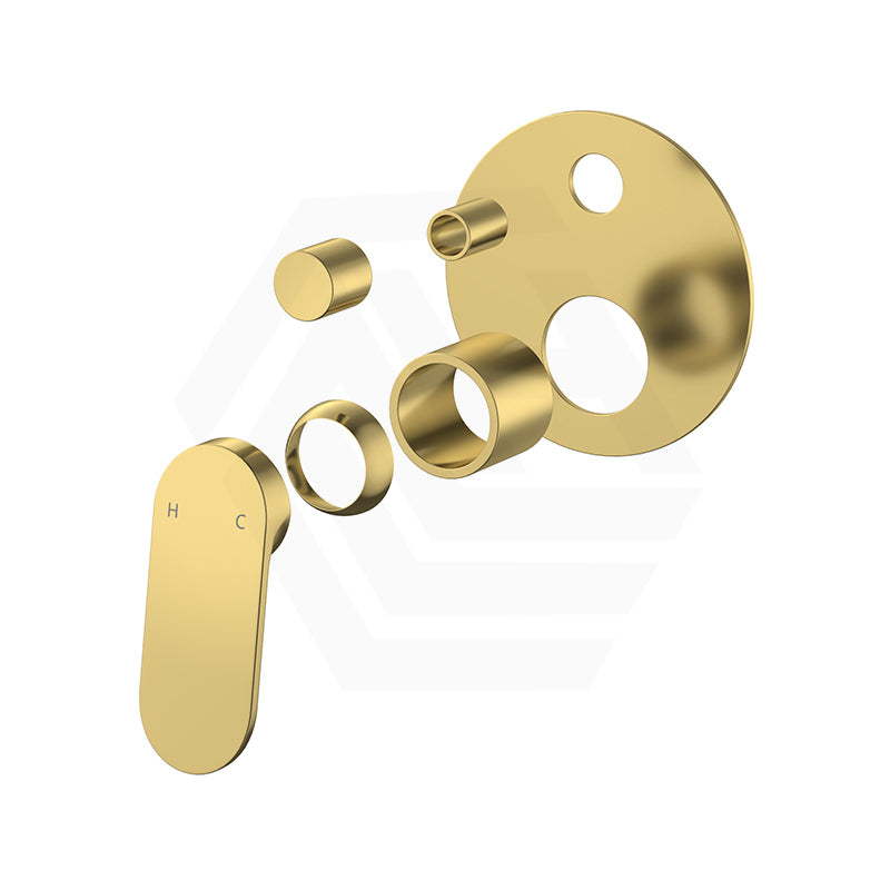 IKON Sulu II Wall Diverter Mixer with Large Round Plate Trim Kits Only Variant Colour Available