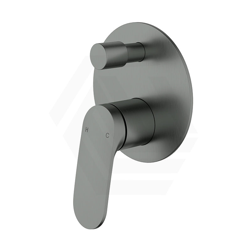 IKON Sulu II Brass Wall Diverter Mixer with Large Round Plate Variant Colour Available