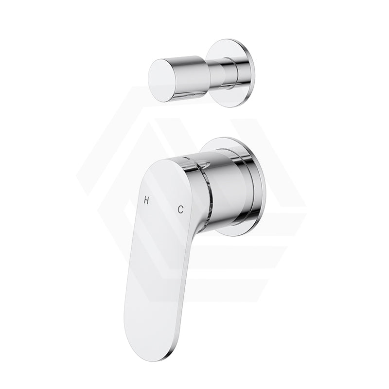 IKON Sulu II Wall Diverter Mixer with Separate Samll Round Plates Variant Colour Available