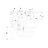 IKON Sulu II Wall Mixer Spout Set With Separate Cover Plates In Various Colour