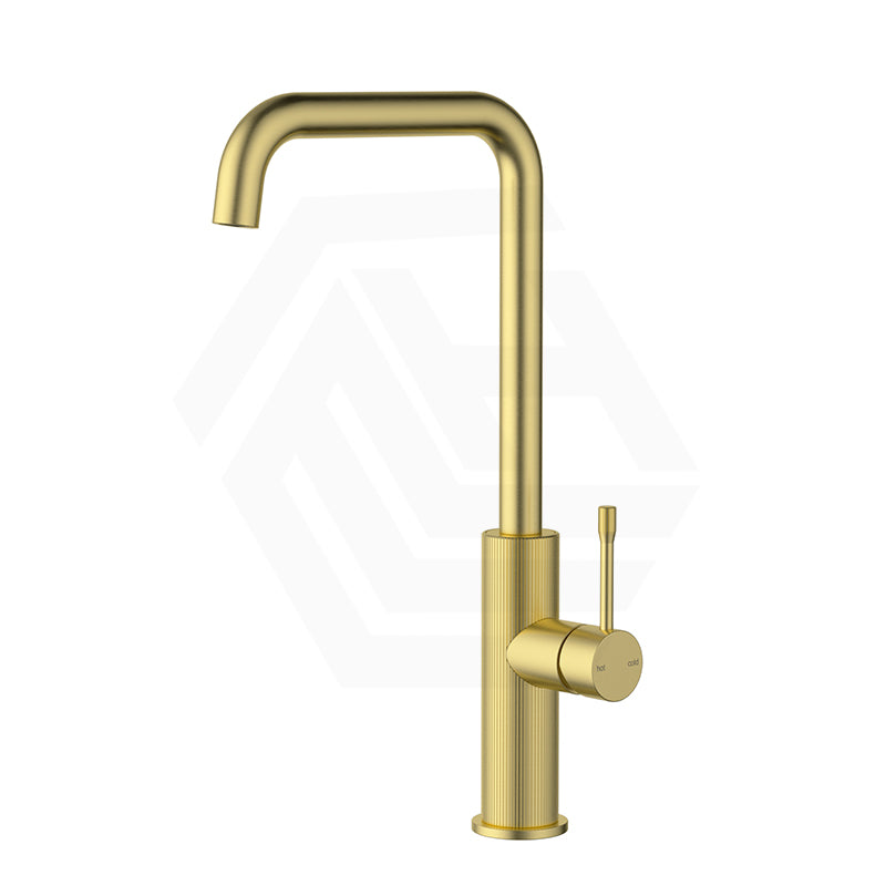 IKON Linie Squareneck 360 Degree Swivel Solid Brass Kitchen Sink Mixer Tap In Various Colour
