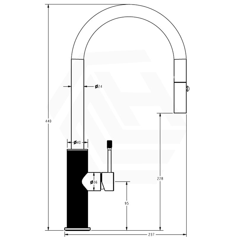 IKON Linie Round Pull-Out Sink Mixer Variant Colour Available