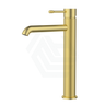 G#3(Gold) Ikon Linie Pin Lever Line Texture Brushed Gold Tall Basin Mixer Tap For Vanity And Sink