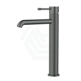 M#1(Gunmetal Grey) Ikon Linie Pin Lever Line Texture Gun Metal Tall Basin Mixer Tap For Vanity And