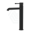 Ikon Linie Pin Lever Line Texture Matt Black Tall Basin Mixer Tap For Vanity And Sink Mixers