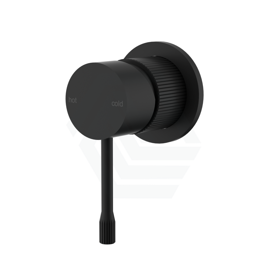 Ikon Linie Matt Black Basin/Bath Wall Mixer Dress Kit Only