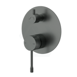 M#1(Gunmetal Grey) Ikon Linie Pin Lever Brass Gun Metal Bath/Shower Wall Mixer With Diverter