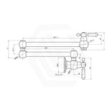 IKON Clasico Kitchen Pot Filler Extendable Swivel Arm Lead Free Variant Colour Available