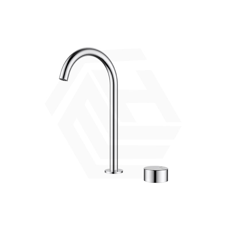IKON Hali Brass Hob Mounted 360 Swivel Sink Mixer Tap Set Chrome