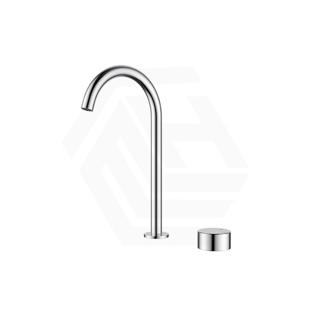 IKON Hali Brass Hob Mounted 360 Swivel Sink Mixer Tap Set Chrome