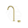 IKON Hali Brass Hob Mounted 360 Swivel Sink Mixer Tap Set Brushed Gold