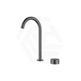 IKON Hali Brass Hob Mounted 360 Swivel Sink Mixer Tap Set Gun Metal
