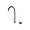 IKON Hali Brass Hob Mounted 360 Swivel Sink Mixer Tap Set Gun Metal