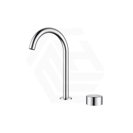 IKON Hali Brass Hob Mounted Basin Mixer Tap Set Chrome