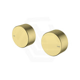 IKON Hali Round Brass 1/4 Turn C/D Wall Top Assembly Available in Various Colors