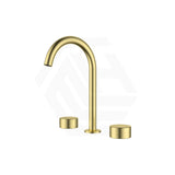 IKON Hali Round Brass Hob Mounted 1/4 Turn C/D Basin Set Available in Various Colors