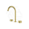 IKON Hali Round Brass Hob Mounted 1/4 Turn C/D Basin Set Available in Various Colors