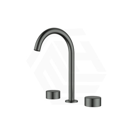 IKON Hali Round Brass Hob Mounted 1/4 Turn C/D Basin Set Available in Various Colors