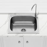 Otus 600x500x250mm Drop-in Single Bowl Stainless Steel Laundry Sink