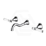 IKON Clasico 1/4 Turn Wall Mounted Basin/Bath Tap Set Variant Colour Available, Brass/Ceramic Handle