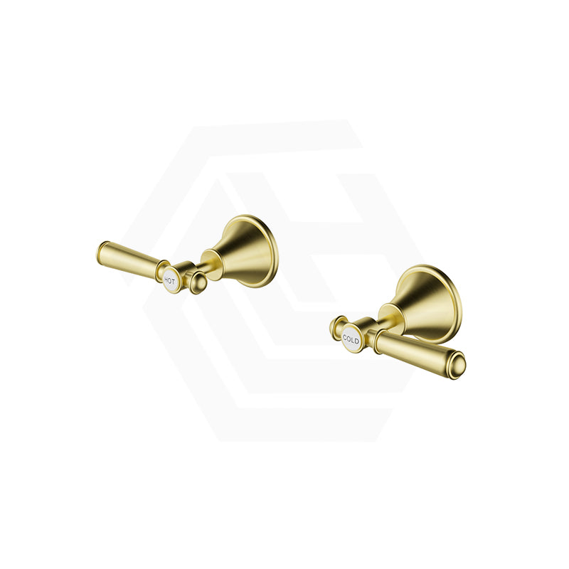IKON Clasico 1/4 Turn Wall Top Assemblies with Brass/Ceramic Handle Variant Colour Available