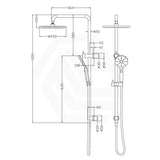 Otus Round Multi-function Twin Shower Set