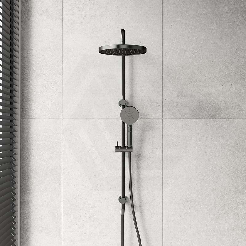 M#1(Gunmetal-Grey) Otus Round Multi-function Twin Shower Set